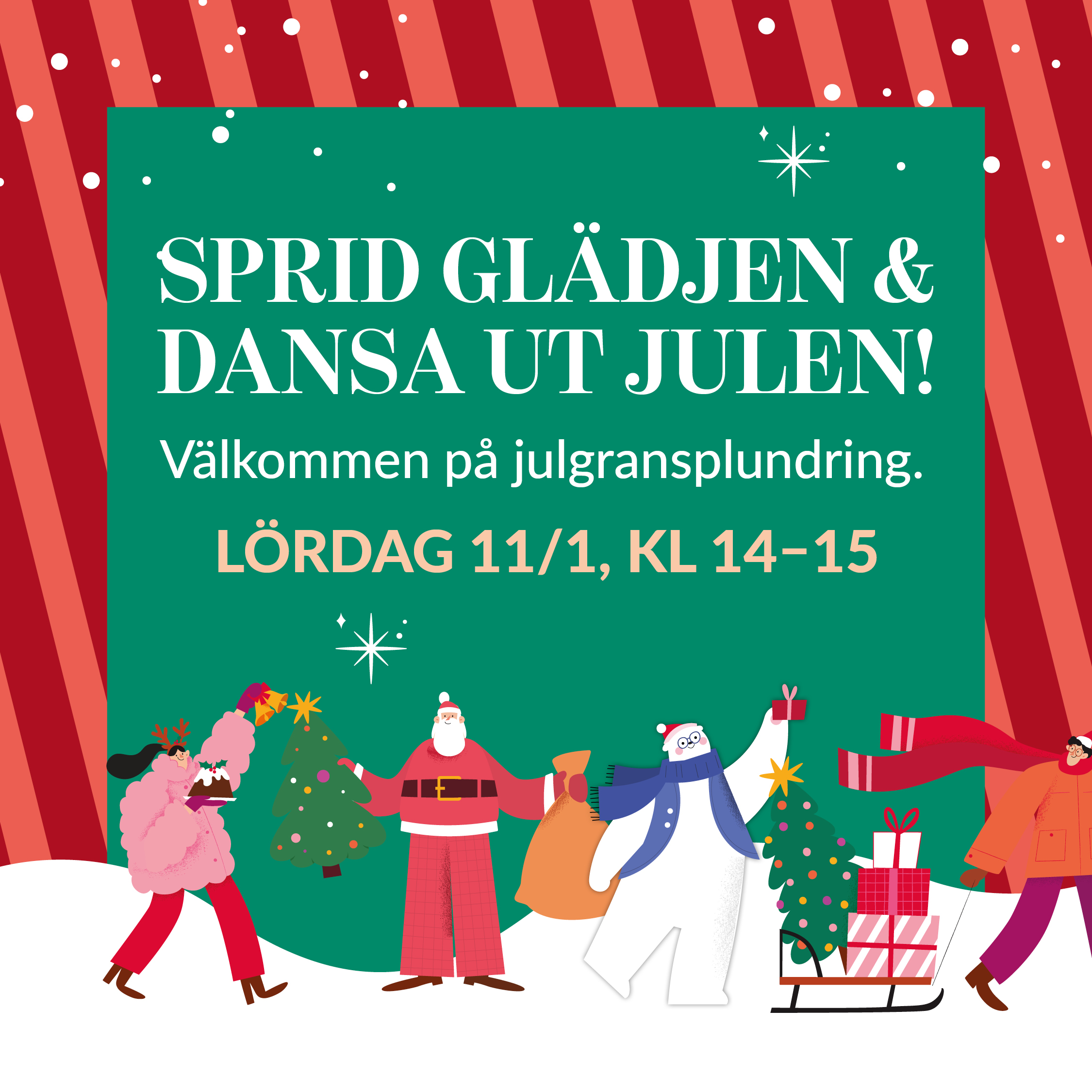 Kungsmässan Julgransplundring lördag 11/1!