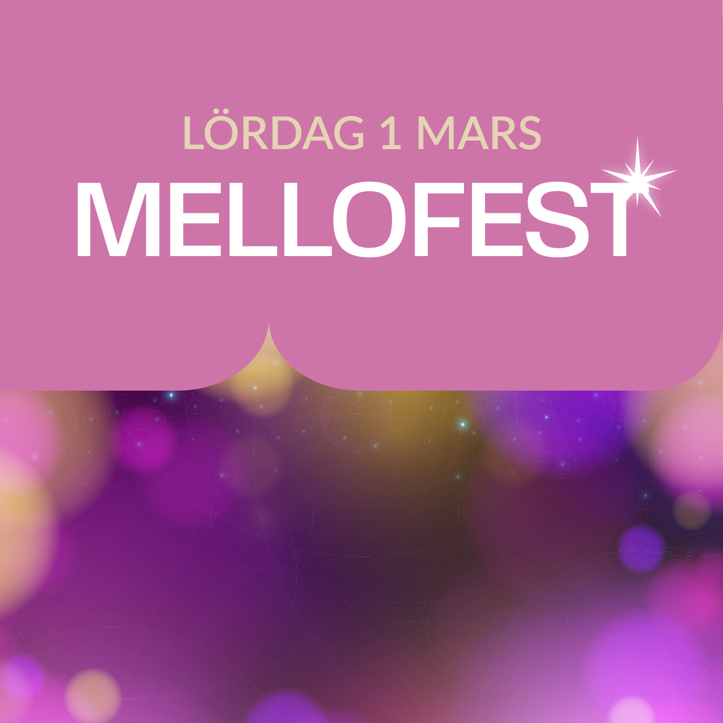 Kungsmässan Mellofest Lördag 1 Mars